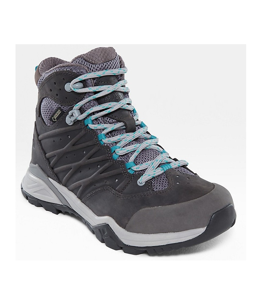 WOMAN BOOTS NORTH FACE HEDGEHOG HIKE II MID GORE-TEX Q-SILVER GRAY/PRCLNGN