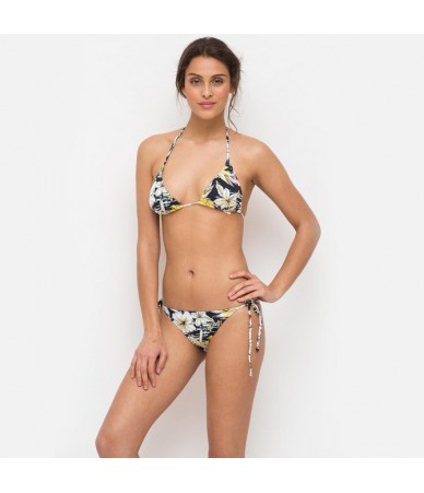 BIKINI BILLABONG TRIANGLE TROPICAL BLACK FLORAL