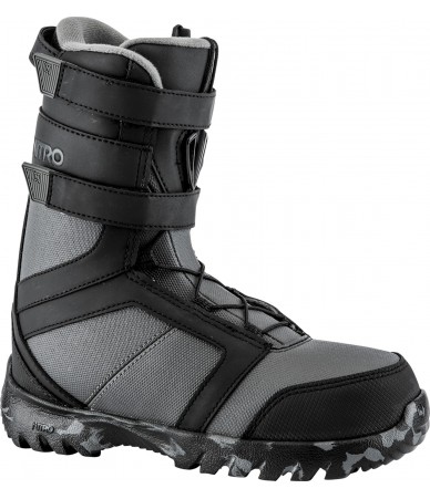 JUNIOR  SNOWBOARD BOOTS  NITRO ROVER YOUTH ELS BLACK/CHARCOAL