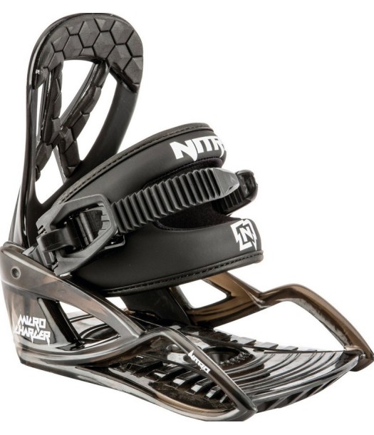 ATTACCO SNOWBOARD NITRO JUNIOR MICRO CHARGER BLACK 2019